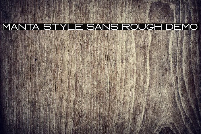 Manta Style Sans Rough DEMO Example 3