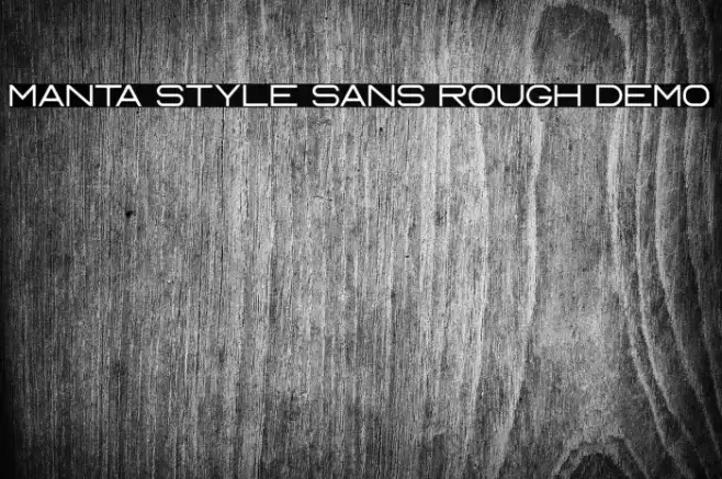 Manta Style Sans Rough DEMO Example 3