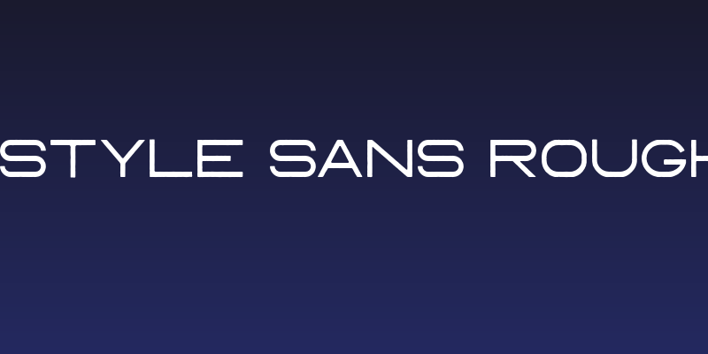 Manta Style Sans Rough DEMO Social Header