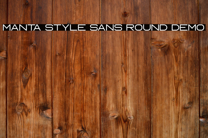 Manta Style Sans Round DEMO Example 1