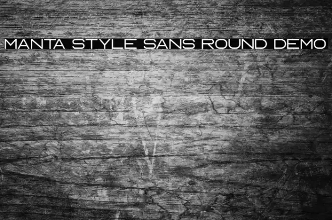 Manta Style Sans Round DEMO Font examples