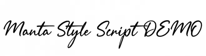 Manta Style Script DEMO  baixar fontes gratis