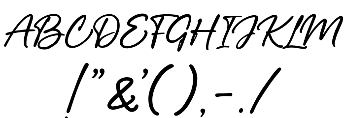 Manta Style Script DEMO Font OTHER CHARS