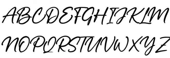 Manta Style Script DEMO Font Litere mari