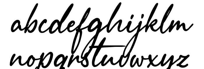 Manta Style Script DEMO Font LOWERCASE