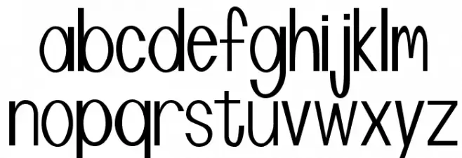 Manta Schriftart Kleinbuchstaben