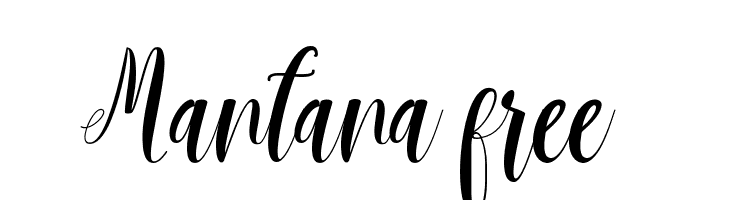 Mantana free  font caratteri gratis