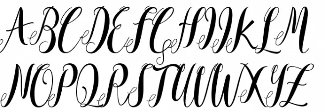 Mantana free Font UPPERCASE