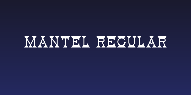 Mantel Regular Social Header