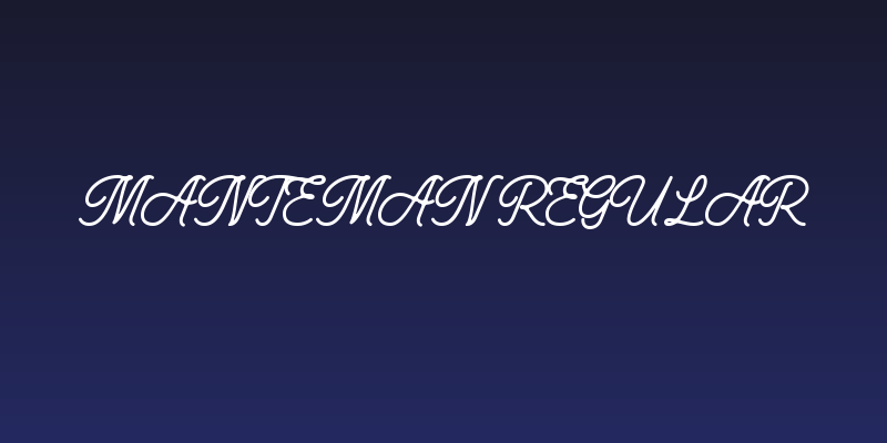 Manteman Regular Social Header