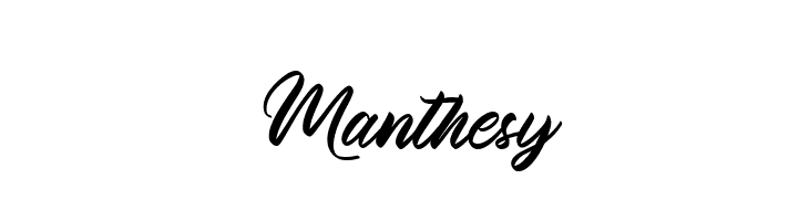 Manthesy  免费字体下载