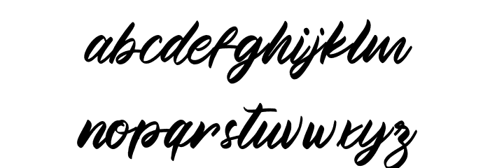 Manthesy Font LOWERCASE