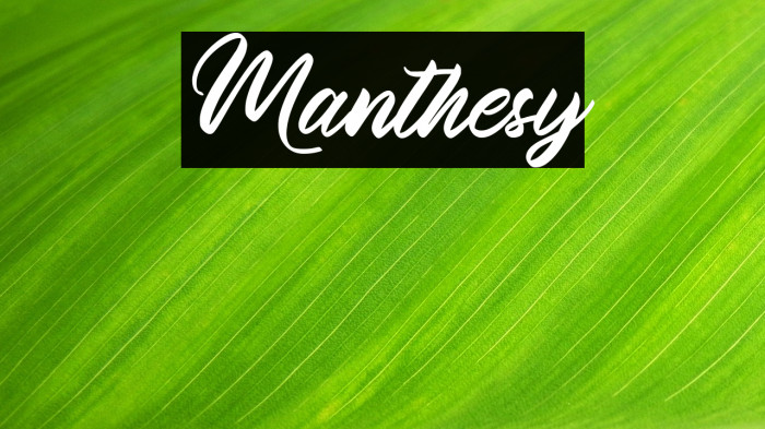 Manthesy Example 1