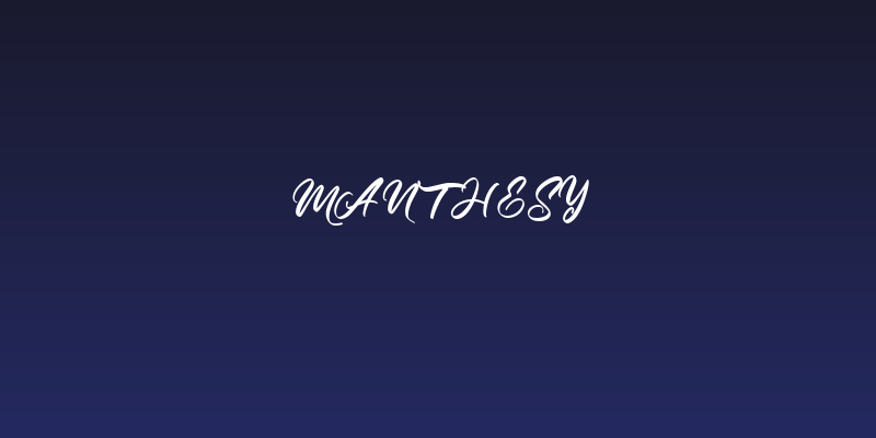 Manthesy Social Header