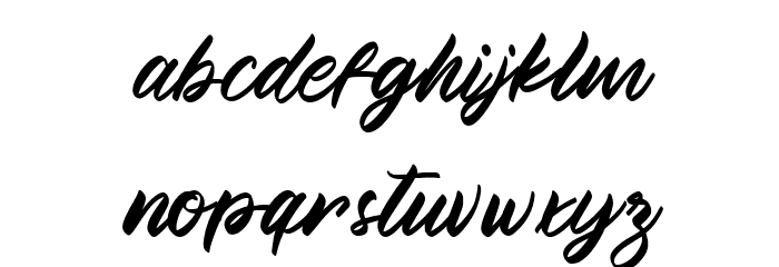 Manthesy Font LOWERCASE