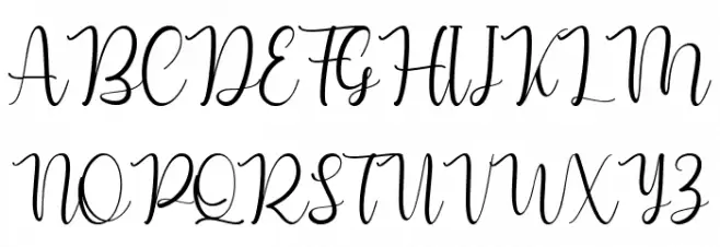 Manthine Personal Use Only Schriftart Groß