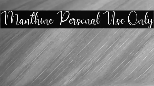 Manthine Personal Use Only Example 1
