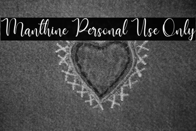 Manthine Personal Use Only Example 2