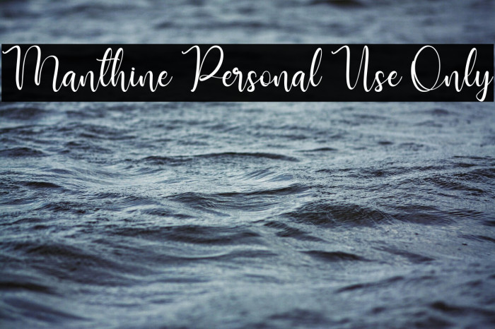 Manthine Personal Use Only Example 3