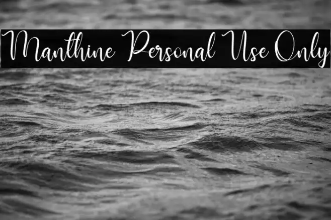 Manthine Personal Use Only Example 3