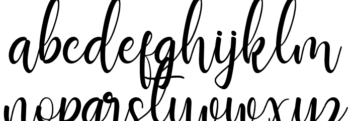 Manthine Personal Use Only Font LOWERCASE