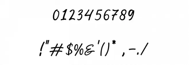 Manthoels Font OTHER CHARS