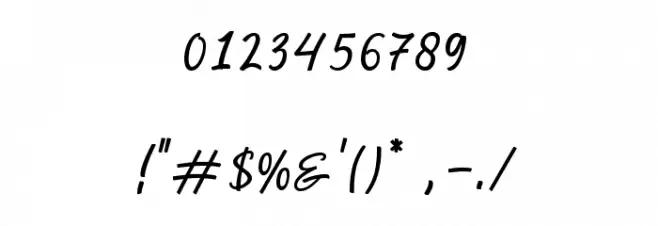 Manthoels Font OTHER CHARS