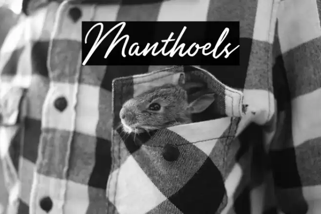 Manthoels Font examples