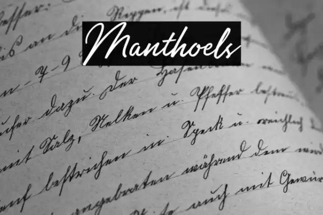 Manthoels Font examples