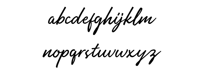 Manthoels Font LOWERCASE