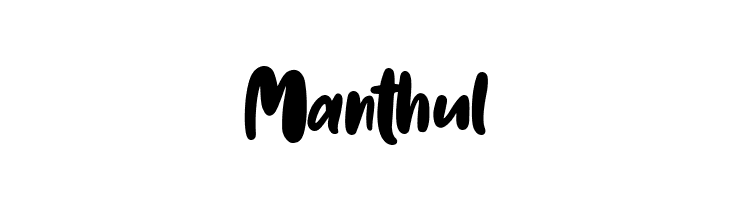 Manthul  Frei Schriftart Herunterladen