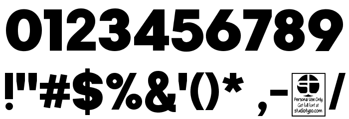 Manti Sans Black Demo Font Alte caractere