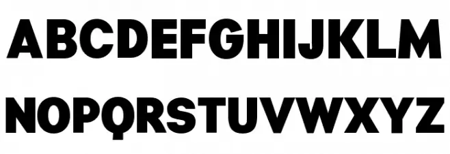 Manti Sans Black Demo Font Litere mari