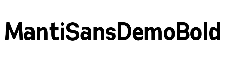 Manti Sans Demo Bold Fuentes