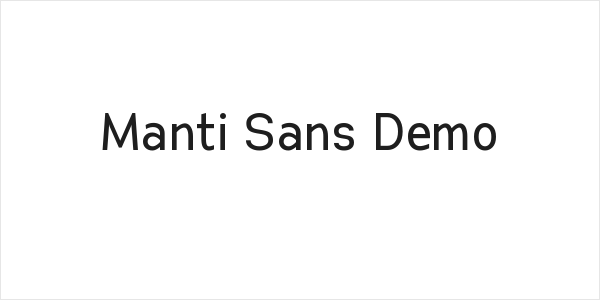 Manti Sans Demo Logo