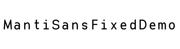 Manti Sans Fixed Demo Fuentes
