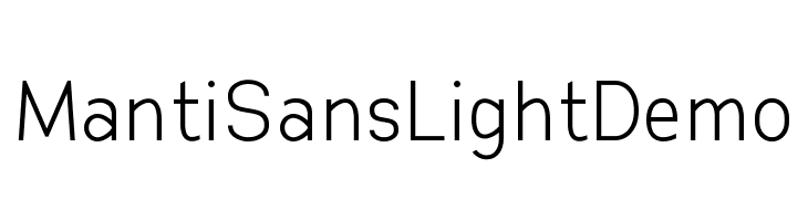 Manti Sans Light Demo Fuentes