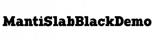 Manti Slab Black Demo  baixar fontes gratis