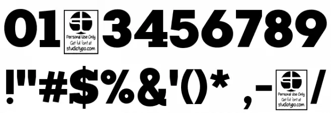 Manti Slab Black Demo Font OTHER CHARS