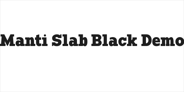 Manti Slab Black Demo Logo