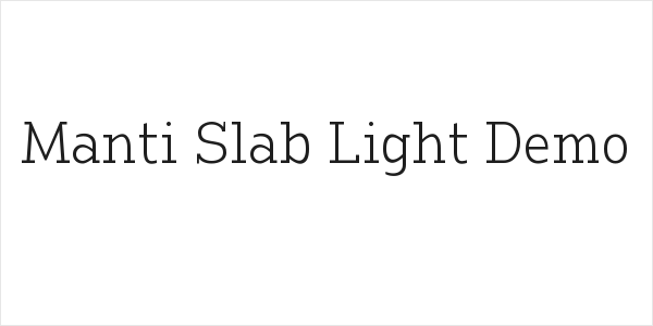 Manti Slab Light Demo Logo