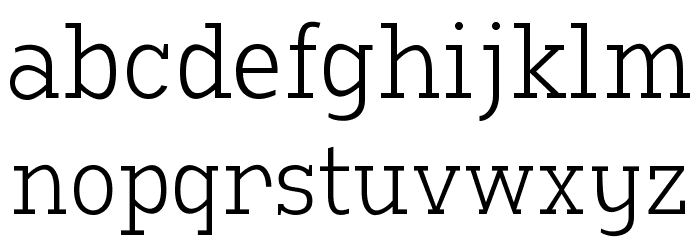 Manti Slab Light Demo Font LOWERCASE