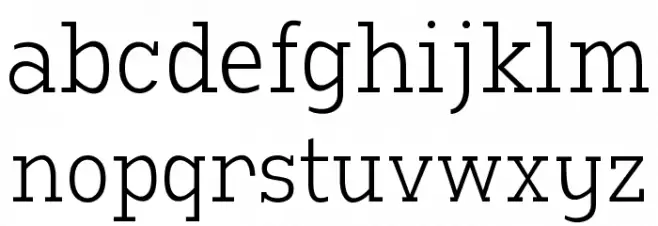 Manti Slab Light Demo फ़ॉन्ट लोअरकेस