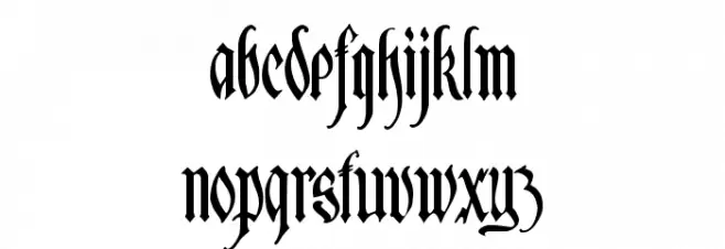 Manticore Font LOWERCASE