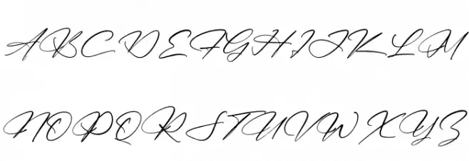 Mantilda & Briant Font UPPERCASE