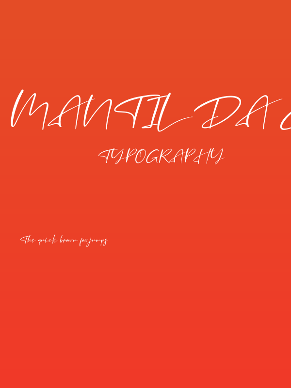 Mantilda Edition Italic Poster