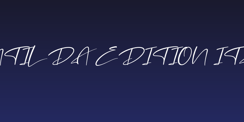 Mantilda Edition Italic Social Header