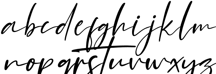 Mantilda Edition Italic Font LOWERCASE