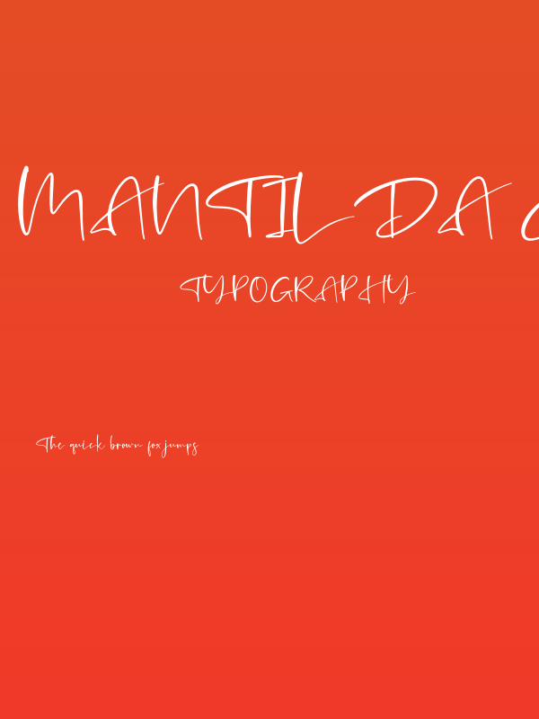 Mantilda Edition Poster
