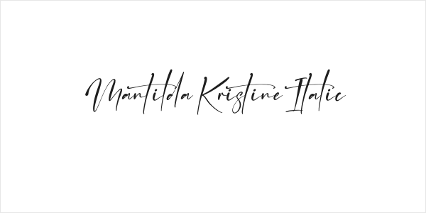 Mantilda Kristine Italic Logo